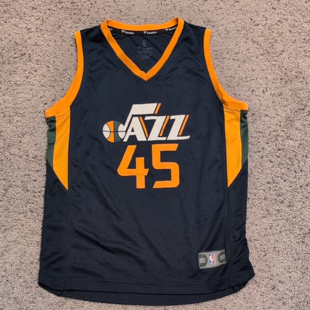 Kids Jazz Basketball Mitchell Jersey